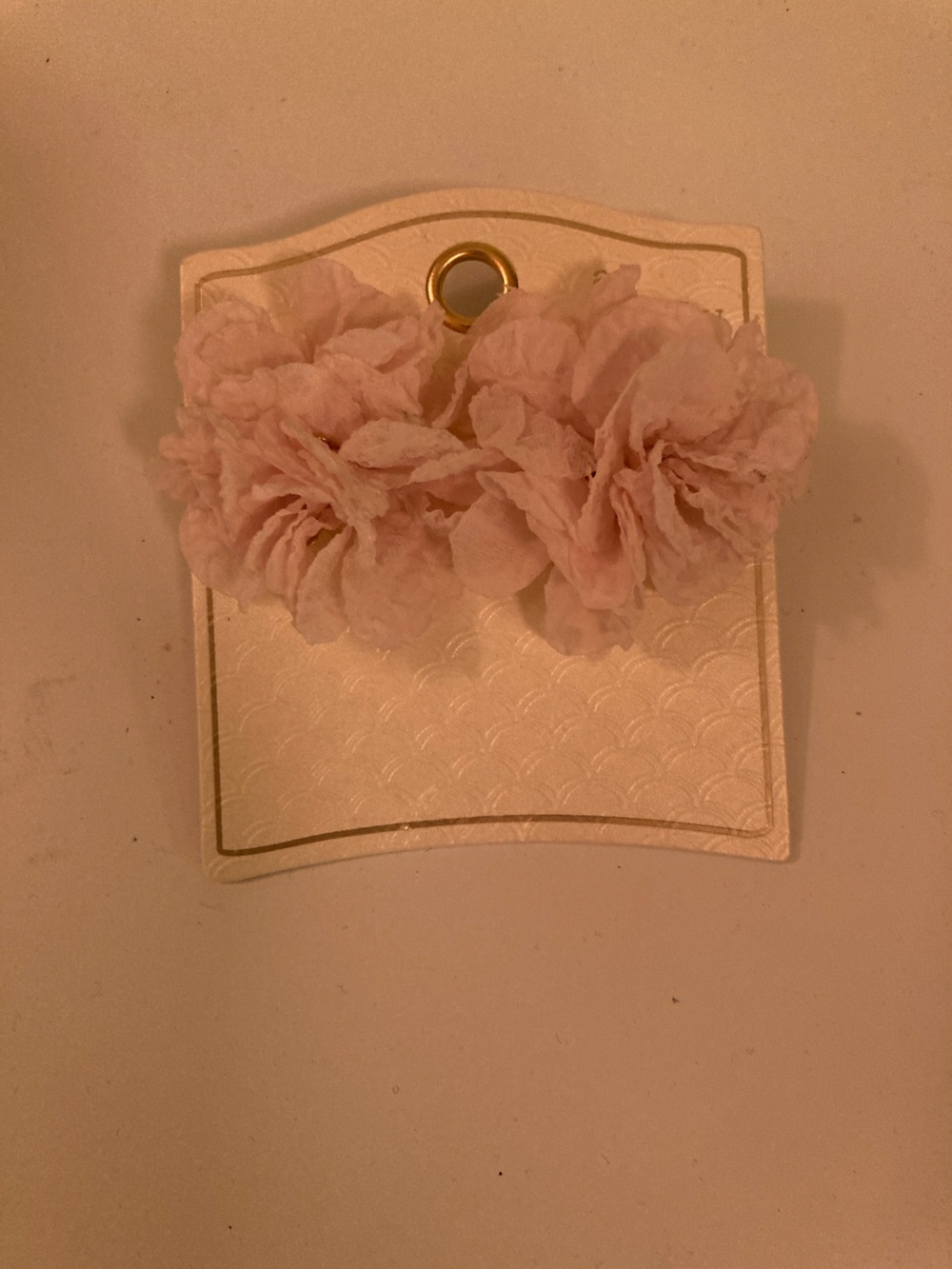 A New Day fabric flower earrings